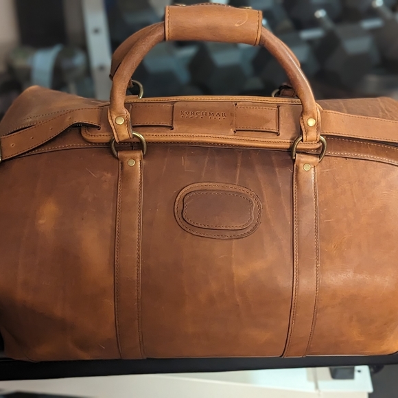 Korchmar Twain 22" Leather Weekender (Espresso color) - Picture 2 of 16